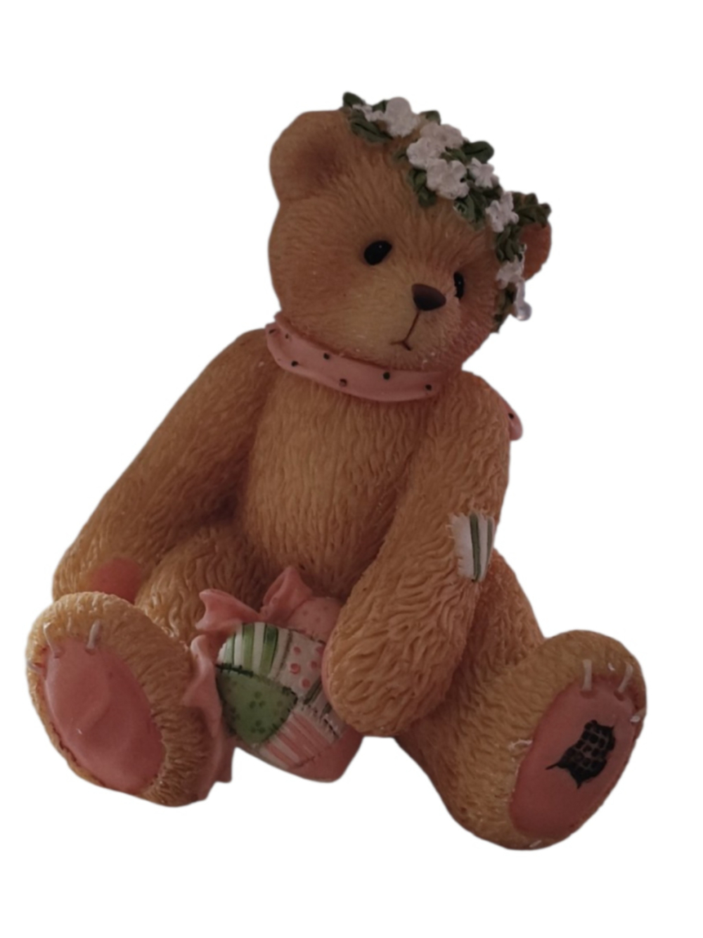 NIB Cherished Teddies Jasmine Bear Brown Pink Decor 202940